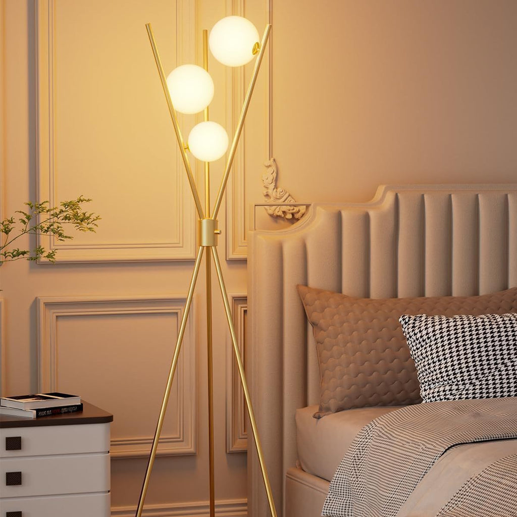 Cross-border hot-selling tripod floor lamp simple living room standing lamp bedroom study floor lamp creative lamps can be customized