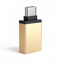 Usb 3.0 to type-c adapter, otg converter for mobile phones, compatible with apple 17, car usb drive data transfer