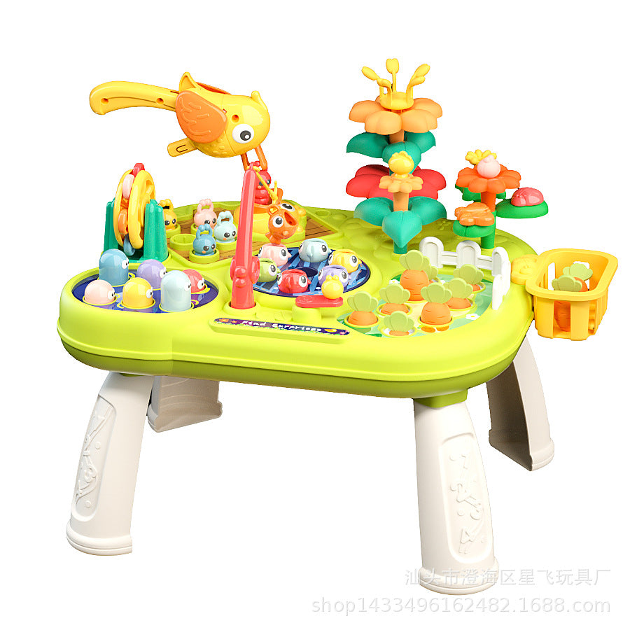 New multi-functional game table farm paradise, children's early education enlightenment parent-child interaction baby educational toys