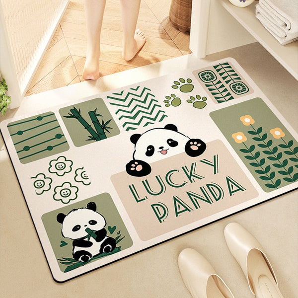 2024 new quick-drying floor mat, bathroom door suction mat, toilet non-slip wiping foot cushion, door mat carpet