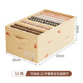 New little red flower divided storage box, underwear organizer, pp board clothes and pants storage solution, clothing storage box