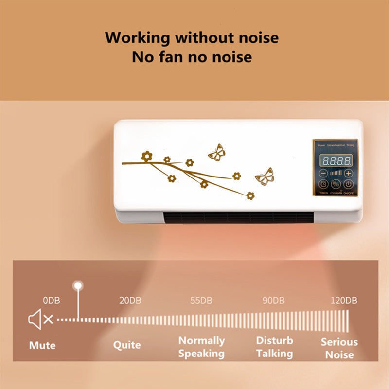 Ready-to-ship 110v high-velocity wall-mounted remote control space heater - portable, dual-mode (cool & heat), rapid heating for home use