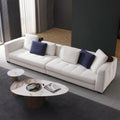 Italian normcore blazer sofa large and small apartment straight row three-seater cotton and linen fabric modern casual living room combination