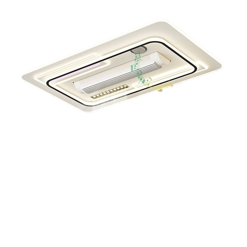 Bladeless fan light 2025 new invisible fan light modern simple bedroom light Guangdong Zhongshan lighting package