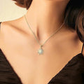 Source manufacturer fashiontrendydir jewelry accessories 14k gold color-preserving diamond necklace pendant pendant diamond heart-shaped