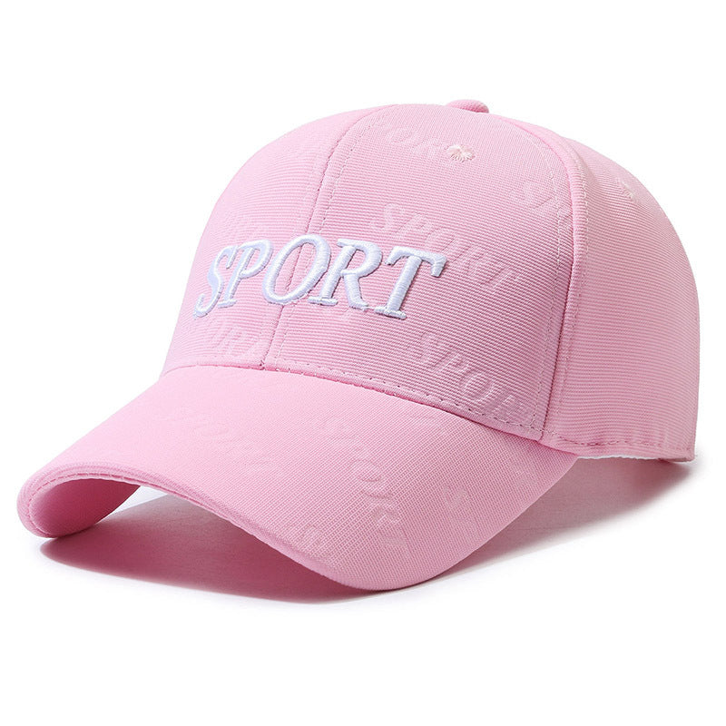 Baseball Cap Letter Embroidery Cap Men's and Women's Fashion Casual Versatile Hat Outdoor Sports Shade Sun Protection Hat