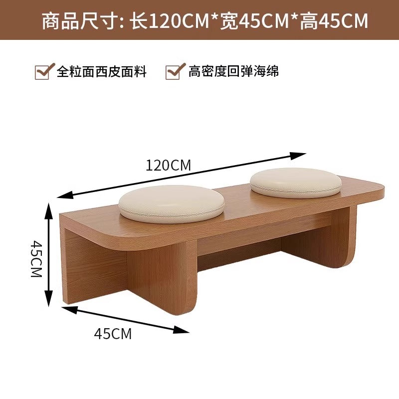 Customized solid wood card seat sofa milk tea shop dining table and chair combination coffee shop commercial bar catering tea house against the wall