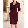 european and american new arrival: elegant slimming waist-defining dress