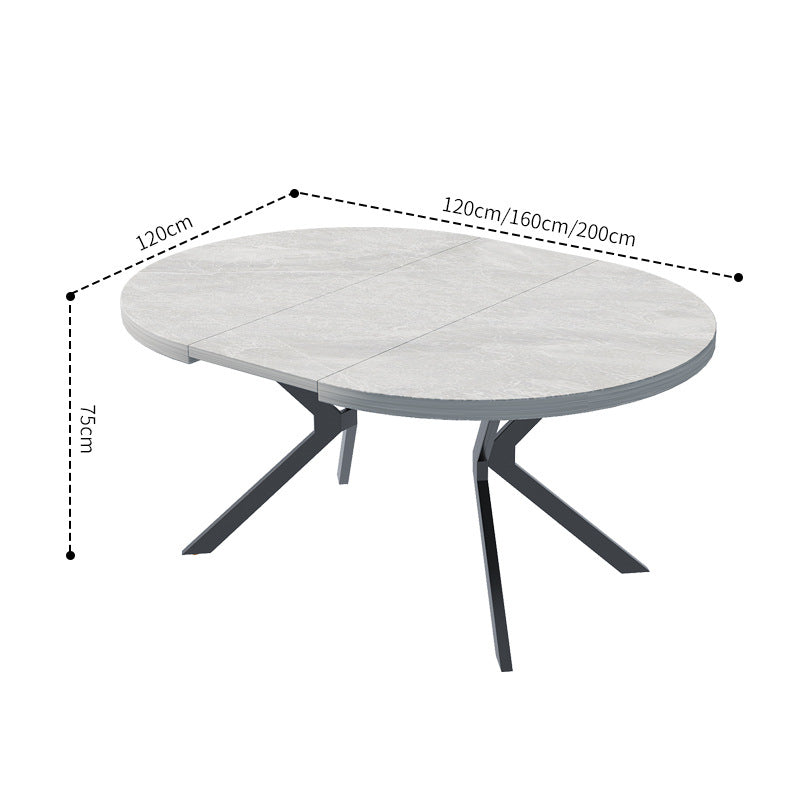 Factory direct wholesale custom modern minimalist round table extendable dining table casual balcony table solid wood color table