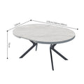 Factory direct wholesale custom modern minimalist round table extendable dining table casual balcony table solid wood color table