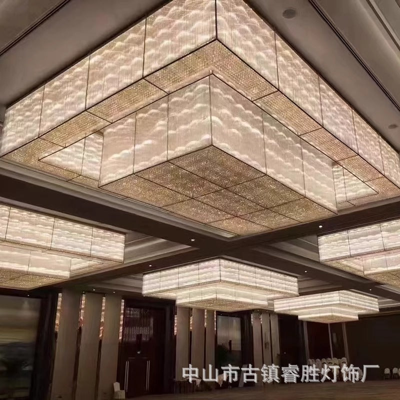 Non-standard customized lamps and lanterns come to the drawing design engineering sales department chandelier hotel tea house villa supermarket club crystal lamp