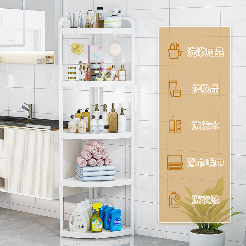 Bathroom tripod storage rack floor-standing seam storage rack bathroom corner toilet toilet corner storage rack