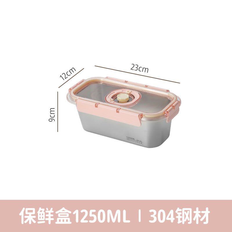 304 stainless steel fresh-keeping box, special sealed box for food-grade refrigerators, lunch box can be heated in microwave oven, bento box