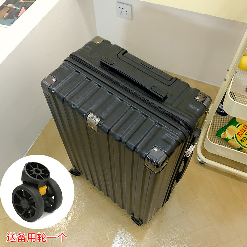 Cross-border luggage male student silent universal wheel 24 zipper box female new password box 26-inch suitcase wholesale