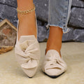 plus size spring autum pointed toe flatsflats new arrivalplus size fly woven slip-on casualflats women's shoes