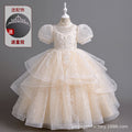 Yimingwei fashionnew arrivalgirl princess dress flower girl wedding kids tutu skirt baby girl baby first birthday dress
