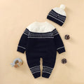 Baby knitting onesie fall and winternewborn baby boy sweatercuteheattech crawling suit 020