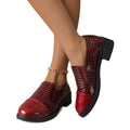foreign trade leather shoes  spring new fashion cracked versatile small leather shoes loafers   dropshipping