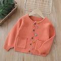 Girls' cardigan sweater,  autumn/winter new collection, kids' casual knit outerwear, handmade wool sweater top for baby girls
