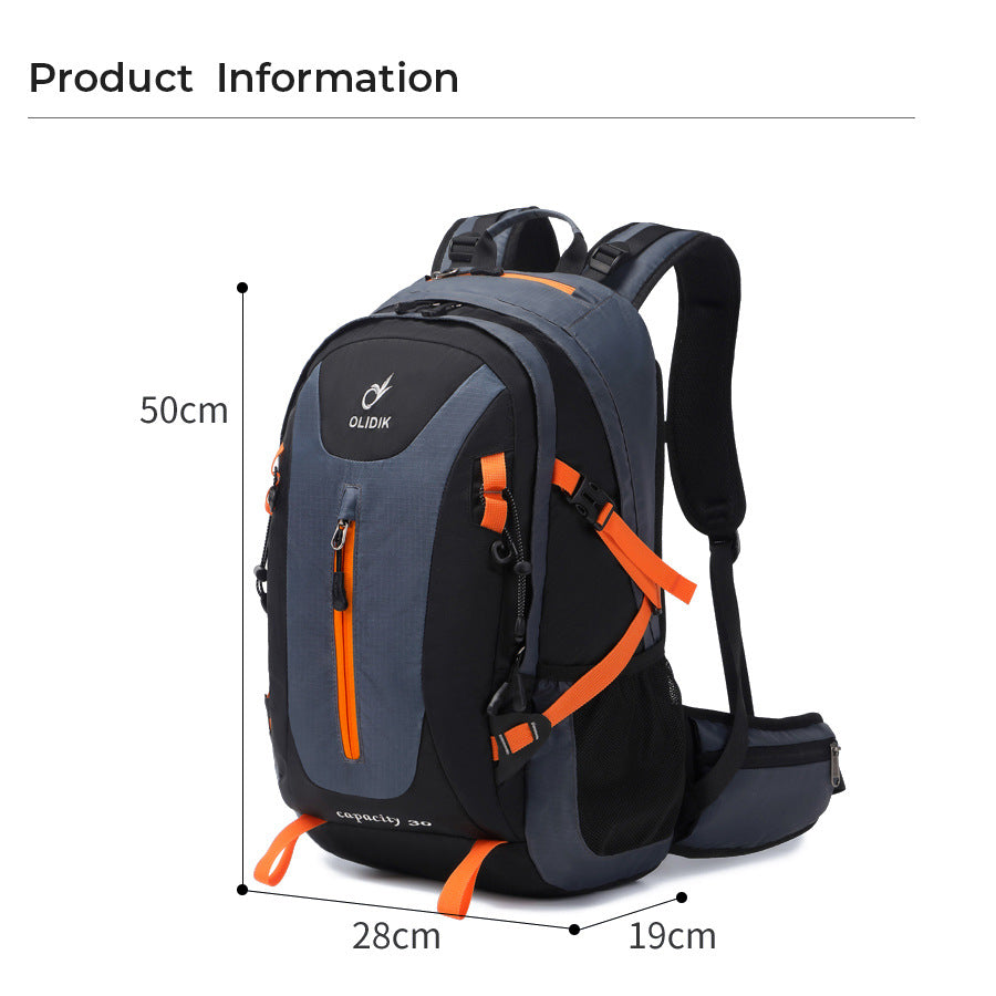 Outdoor hiking bag wholesale hiking backpack men and women large capacity lightweight leisure travel backpack men