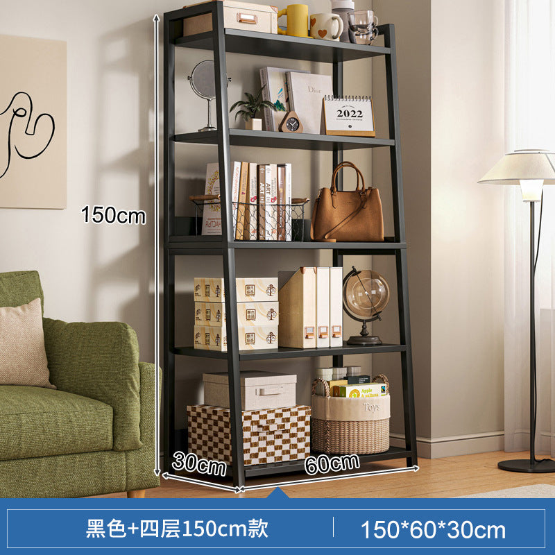 Shelf Shelf Floor-to-ceiling Bedroom Multi-layer Storage Living Room Storage Display Shelf Office Super Load-bearing Iron Shelf