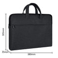 Large capacity canvas briefcase - office handbag, document bag, conference bag, laptop bag, file bag, business bag - custom printing available