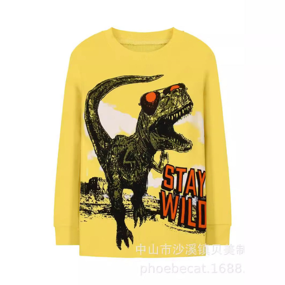 Category a children's pajamas suit round neck fall and winter style boys autumn clothes and long trousers for babies easiest for matchlong sleeves home clothes