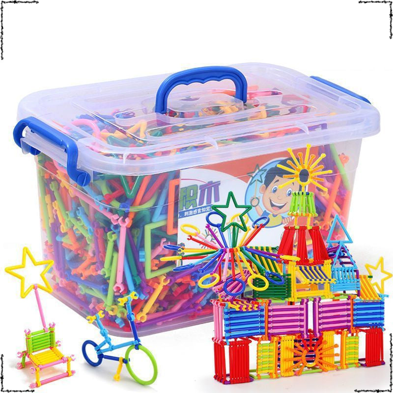 Smart stick building block toy children's magic wand puzzle boys and girls changeable smart magic wand DIY puzzle