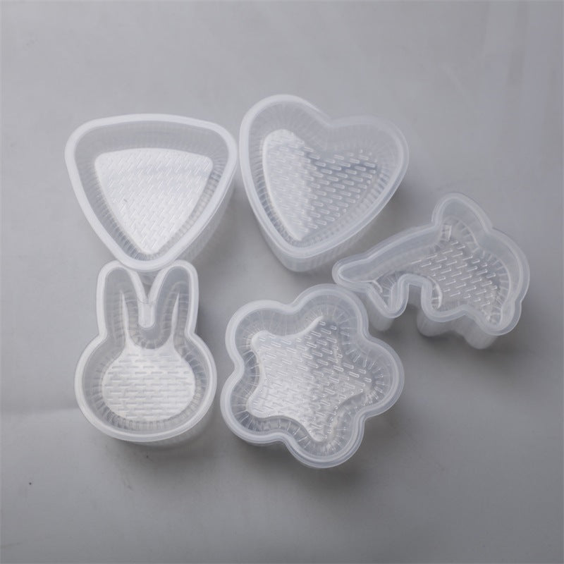 Multi-layer rice ball mold heart shape diy military ship sushi mold baking tool multi-layer sushi supplementary food bento tool