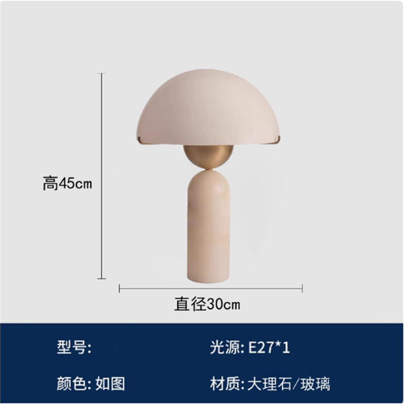Modern minimalist glass table lamp - bedroom bedside lamp - designer high-end nordic style - living room, study, decorative home & hotel lighting