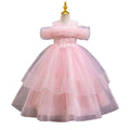 Factory direct children's floral tulle dress - princess style, perfect for runway shows and baby photoshoots