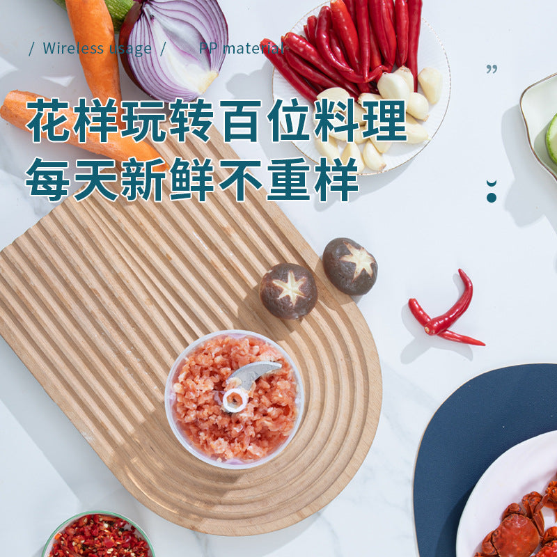 Multifunctional electric garlic chopper - mini meat grinder for home kitchen - automatic garlic masher & food processor - wholesale