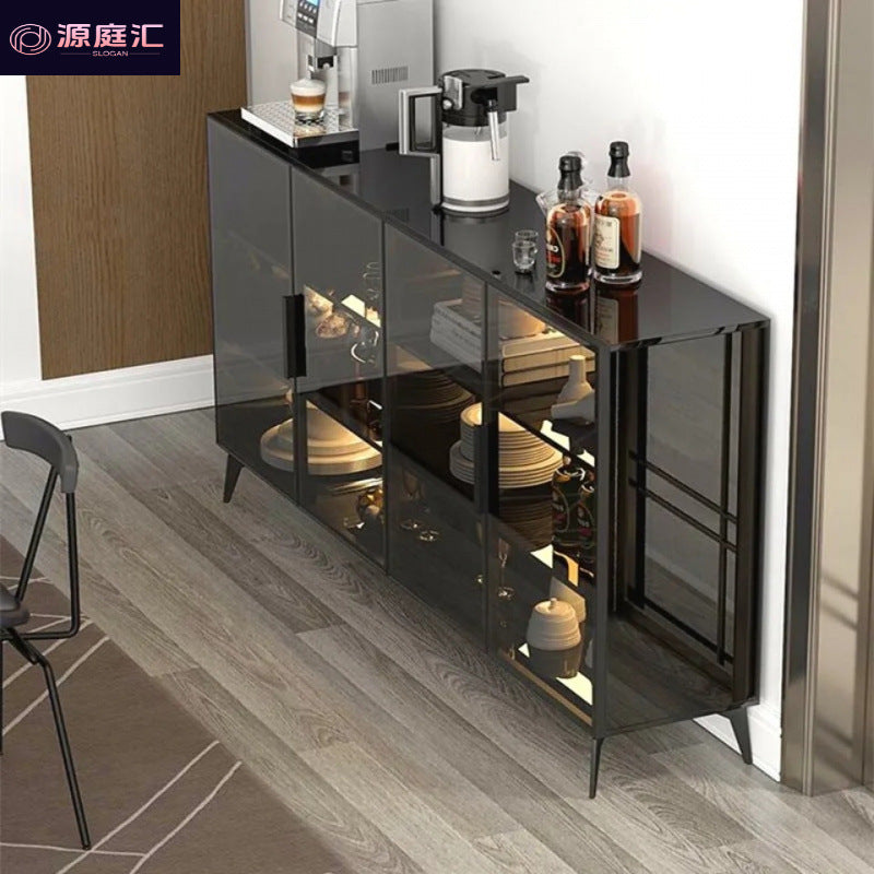 Rock slab sideboard all-in-one wall-mounted accessible luxuryclassycasual wine cabinet kitchen cupboard tea cabinet for home storage cabinet