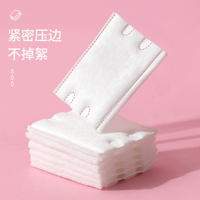 Snow mary makeup remover pads, disposable nail polish remover cotton, beauty salon makeup remover pads, wet compress cotton pads, 1000 pieces, extra thick, suitable for facial application