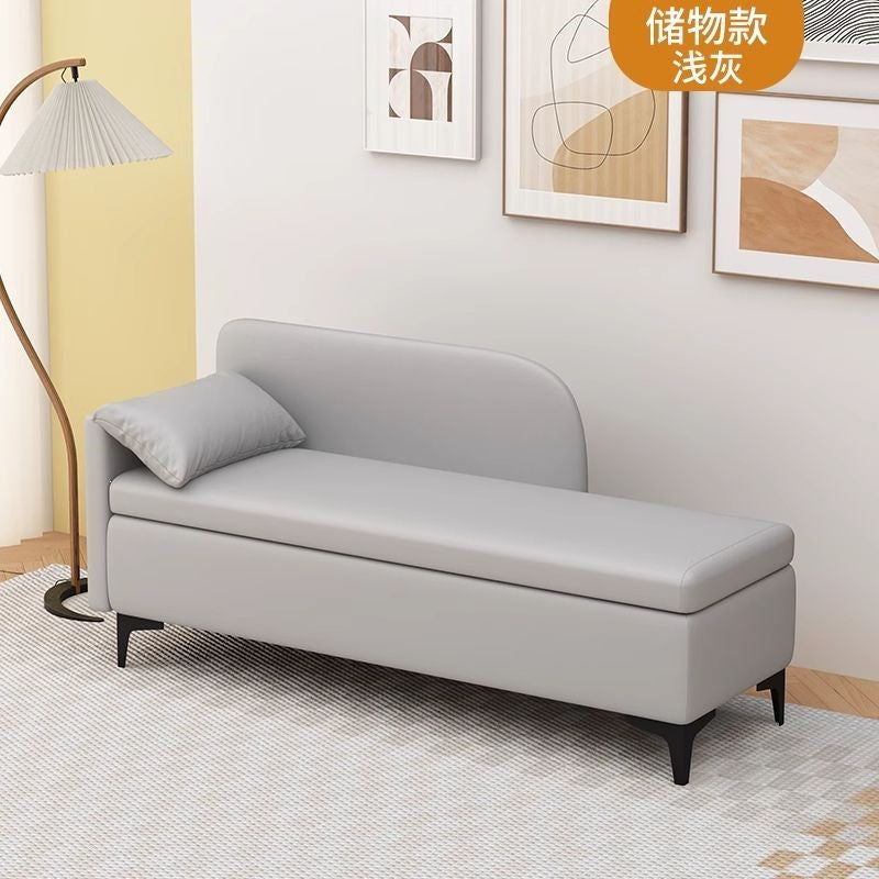 Imperial concubine bench - multi-functional storage ottoman for home use - adult seating - rectangular sofa bench for bedroom