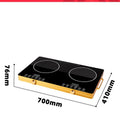 Electric ceramic stove infrared cookerfor home double-head stove high power 00v-220v/export foreign trade processing