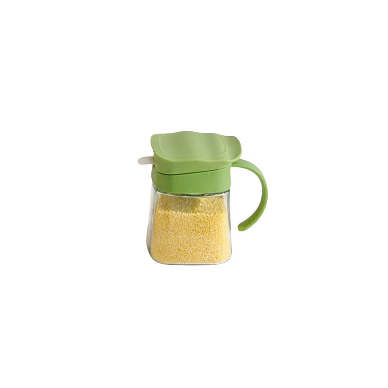 Glass spice jar set - kitchen home cooking seasoning container set - spice shaker, salt shaker, oil dispenser