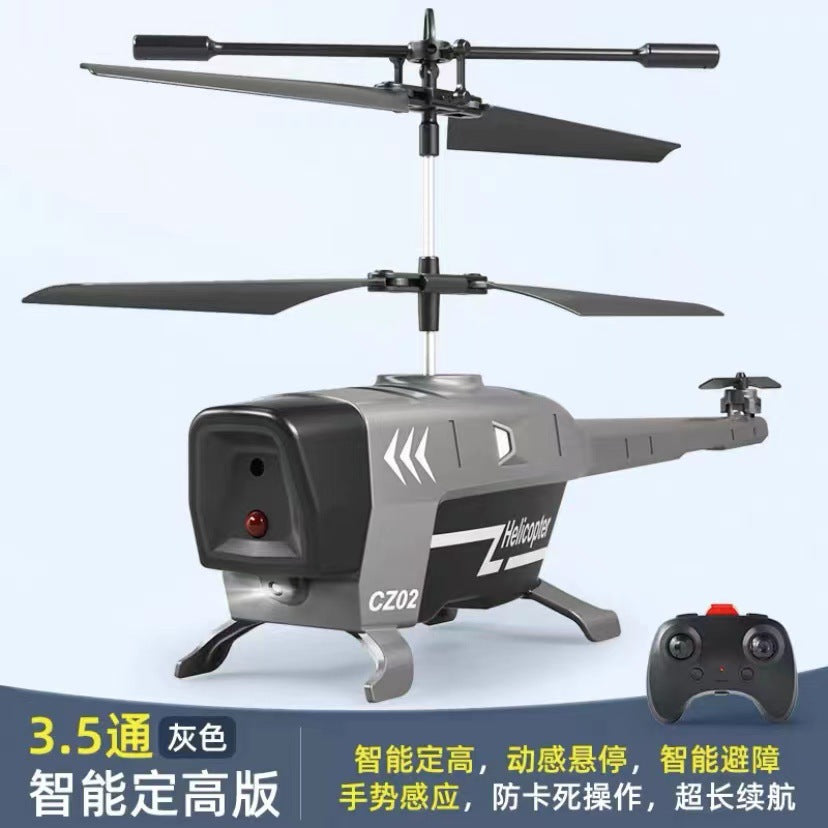 remote control helicopter 3.5 channels rechargeable and drop-resistant controllable left and right drone aircraft kids toys