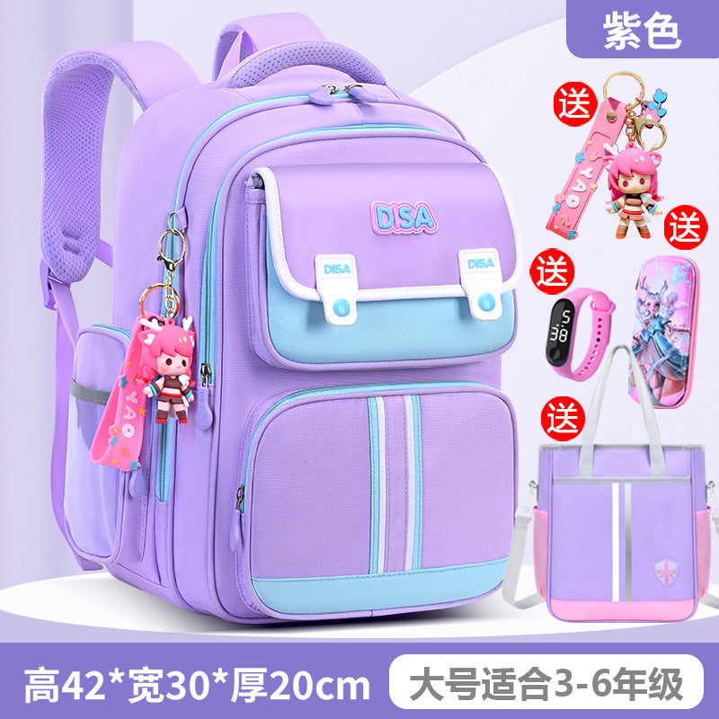 Schoolbag for boys and primary school students 2026 new arrival for grades 1, 2, 3 to 6, boys and girls, lightweight kids spine protection and burden reduction