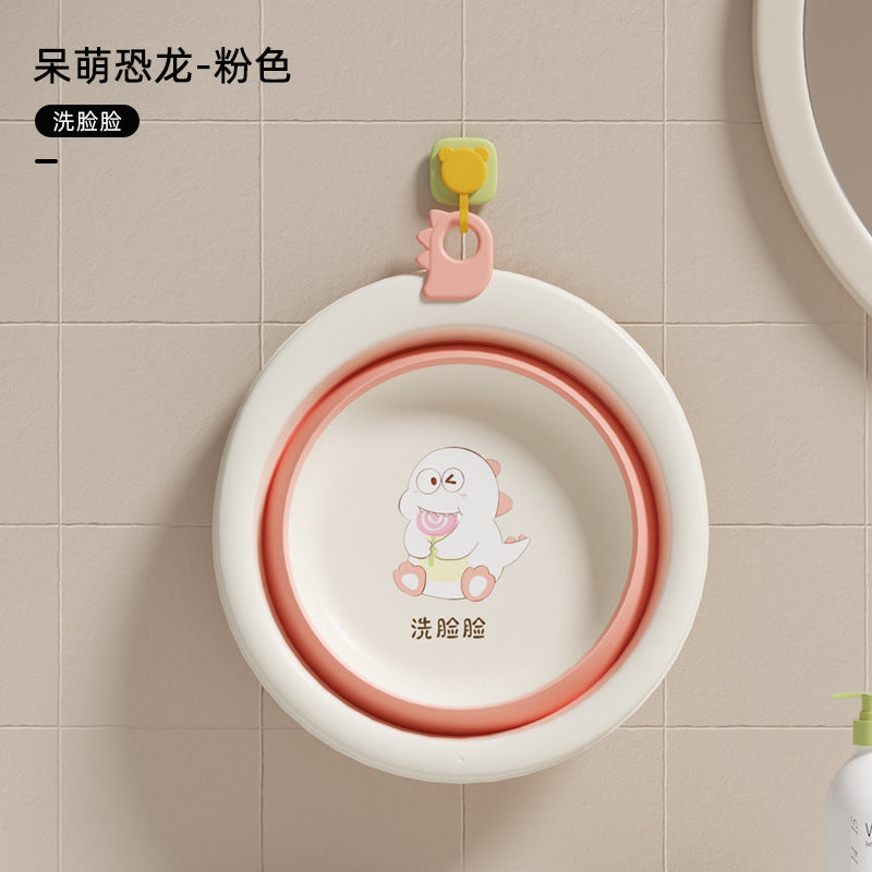 Foldable baby wash basin - portable, hangable, and perfect for washing newborns' faces and butts