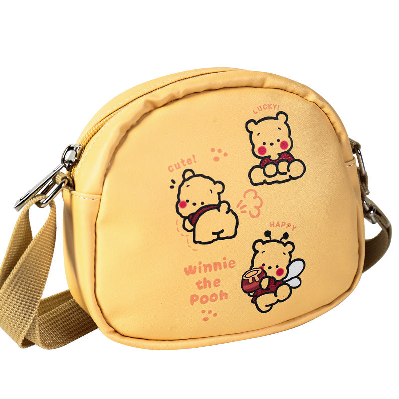 Crossbody bag female cartoon vivi bear big-eared dog storage bag large capacity cute cartoon children's bag female and male