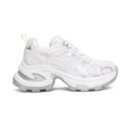 2026 spring/autumn new collection: chunky platform breathable mesh height-increasing dad shoes - space silver thick sole casual sneakers for women