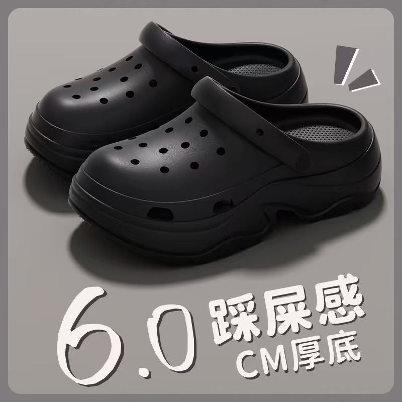 Eva height increasing clogs women's summer thick sole best selling slippers south american export petites outwear beach sandals