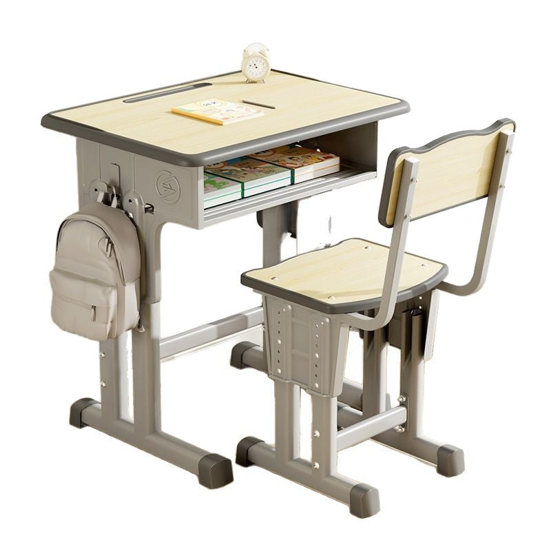 Computer desk home study desk adjustable height for elementary school students school desk and chair set dedicated writing desk for homework