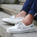 Sailboat shoes for men, two-layer cowhide thin bottom business easiest for match shoes export british style casual driving shoes handmade shoes