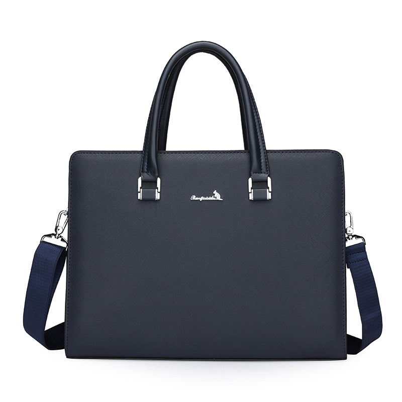 Spring new models, men's hand carry business commuting fashion high value large capacity handbag messenger bag file bag