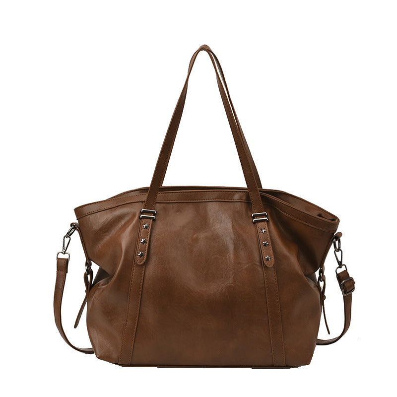 Versatile large capacity underarm bag for women, 2025 new multifunctional fashion tote bag, high-end shoulder commuter bag