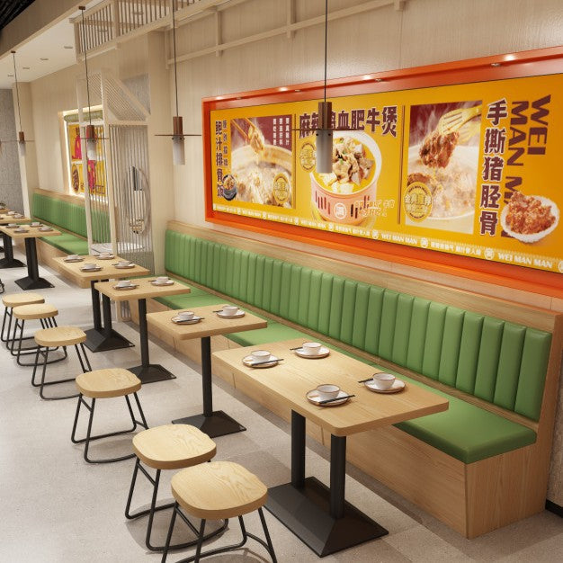 Apple Bar Chair Snack Bar Milk Tea Shop Table and Chair Combination Catering Burger Shop Fast Food Chain Noodle Restaurant Table and Chair