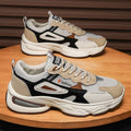 Spring men's new breathable mesh youth sports shoes korean style trendy versatile thick sole casual dad shoes