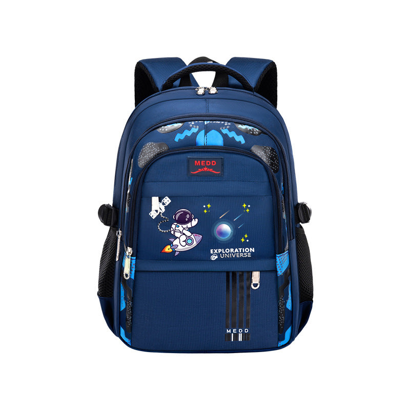 New primary school schoolbag boys 1-3-6 grade trend lightweight burden reduction ridge protection large capacity children's schoolbag wholesale
